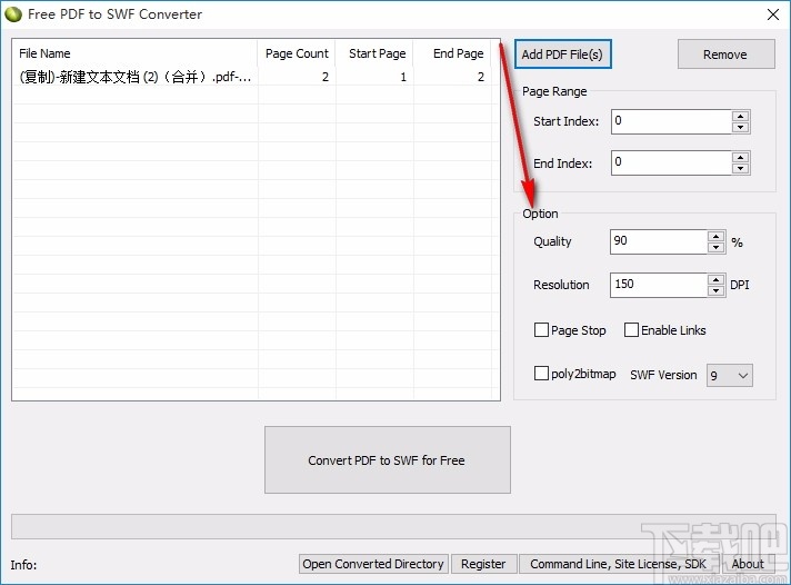 Free PDF to SWF Converter(免费PDF转SWF转换器)