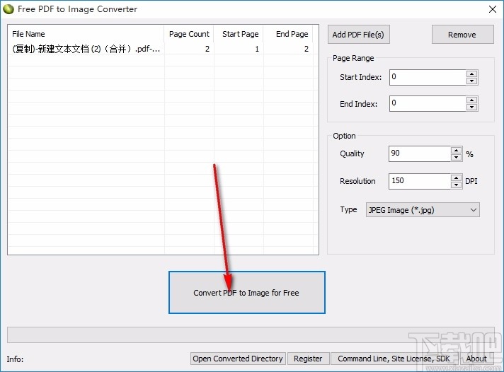 Free PDF to Image Converter(免费PDF到图像转换器)