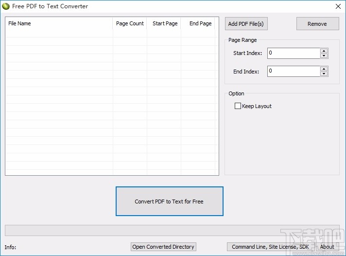Free PDF To Text Converter(免费PDF转Text转换器)