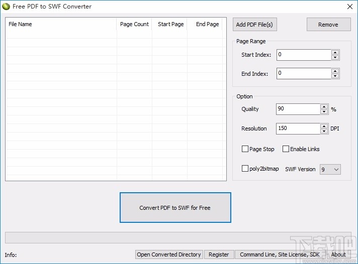 Free PDF to SWF Converter(免费PDF转SWF转换器)