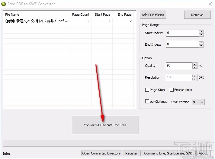 Free PDF to SWF Converter(免费PDF转SWF转换器)