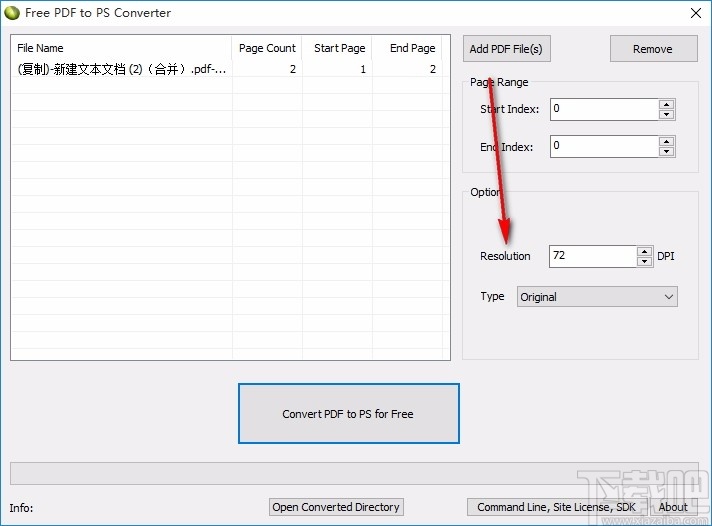 Free PDF to PS Converter(免费PDF转PS转换器)