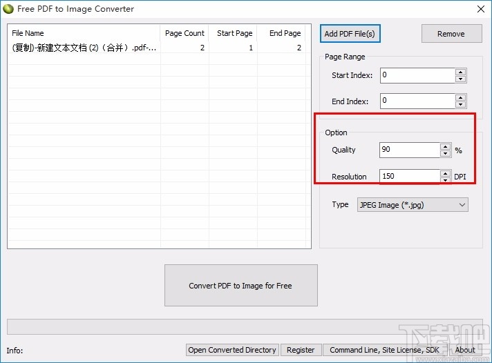 Free PDF to Image Converter(免费PDF到图像转换器)