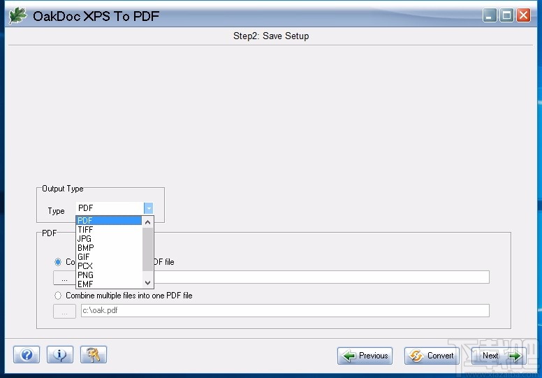 OakDoc XPS to PDF Converter(XPS转PDF转换器)