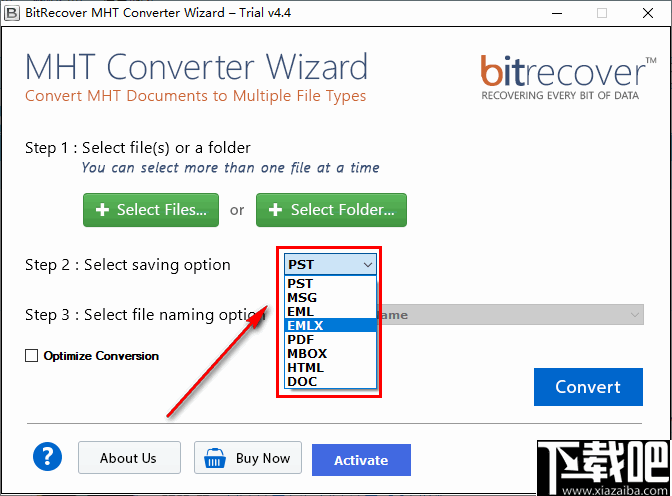 BitRecover MHT Converter Wizard(MHT文件转换工具)