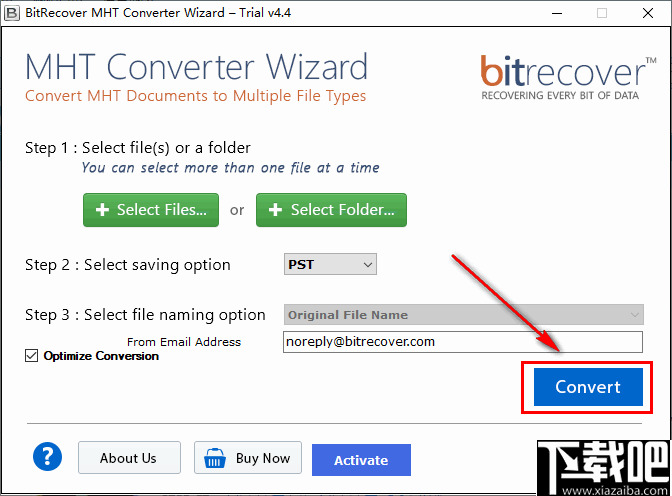 BitRecover MHT Converter Wizard(MHT文件转换工具)