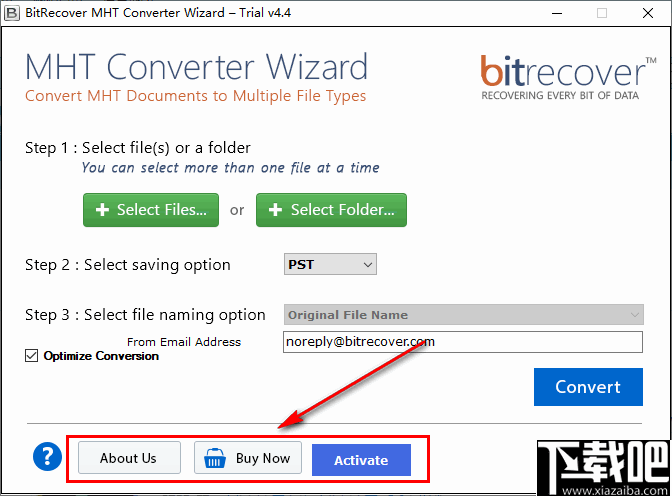 BitRecover MHT Converter Wizard(MHT文件转换工具)