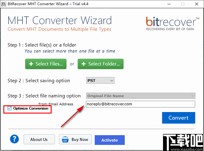 BitRecover MHT Converter Wizard(MHT文件转换工具)