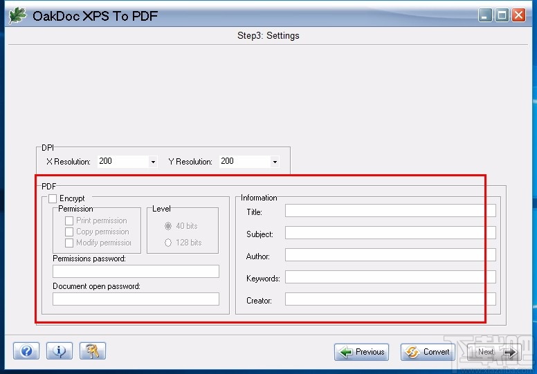 OakDoc XPS to PDF Converter(XPS转PDF转换器)