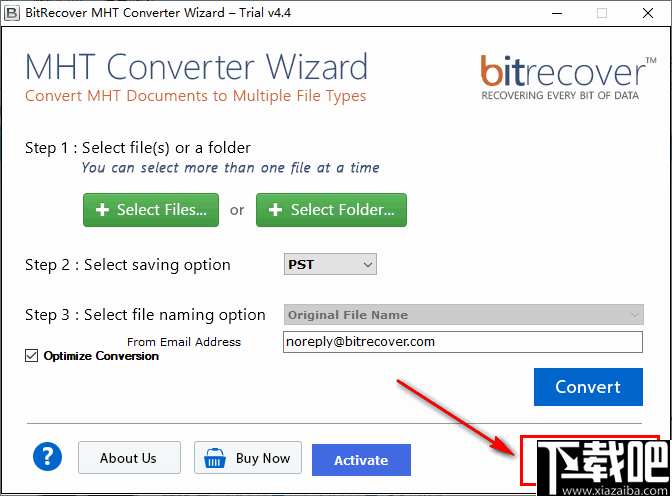 BitRecover MHT Converter Wizard(MHT文件转换工具)