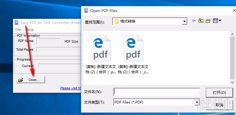 Easy PDF to Text Converter(免费PDF转Text转换器)