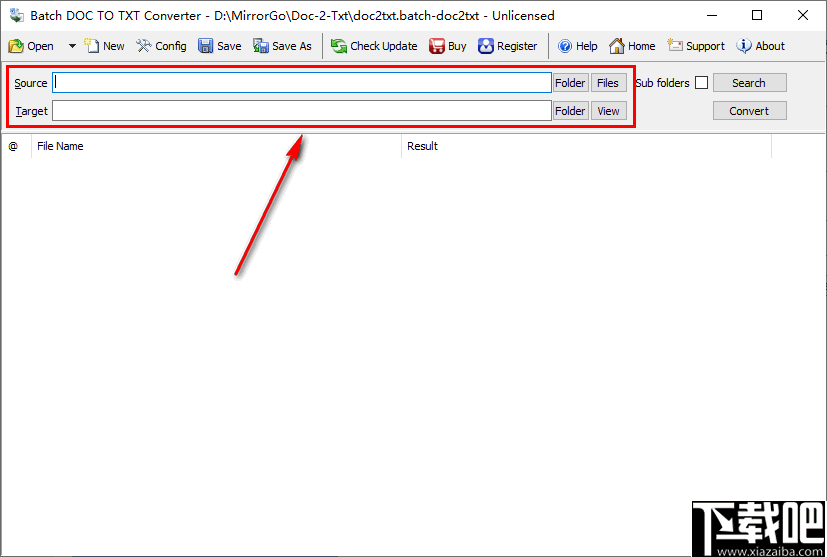 Batch DOC TO TXT Converter(doc转TXT工具)