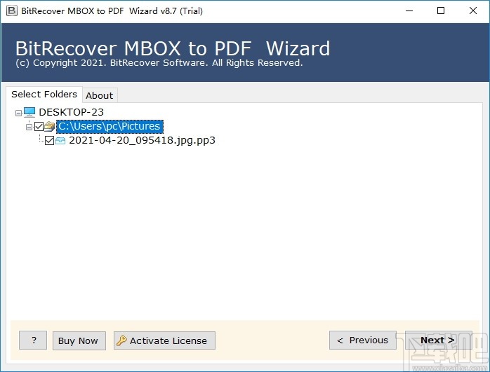 BitRecover MBOX to PDF Wizard(文件格式转换工具)