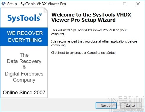 SysTools VHDX Viewer Pro(VHDX文件查看器)