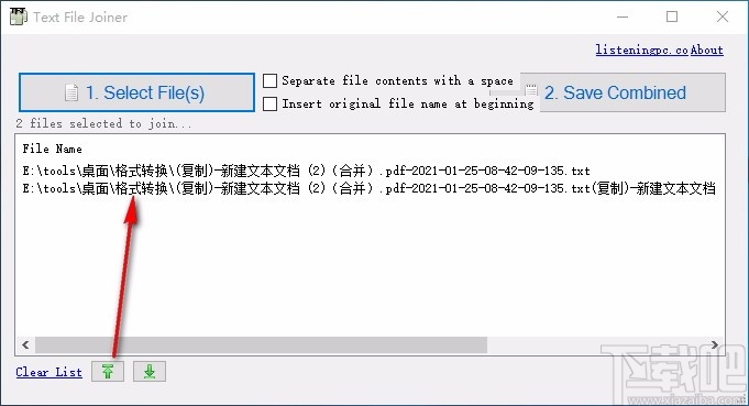 Text File Joiner(txt文件合并器)