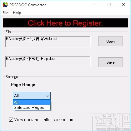 PDF2DOC Converter(PDF转DOC转换器)