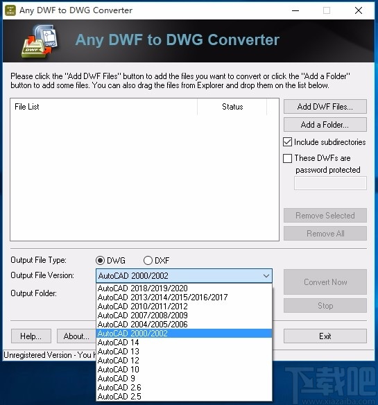 Any DWF to DWG Converter(DWF转DWG转换器)