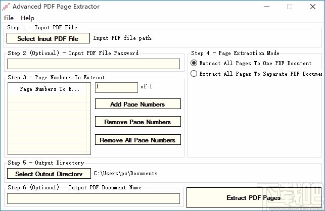 Advanced PDF Page Extractor(PDF页面提取软件)