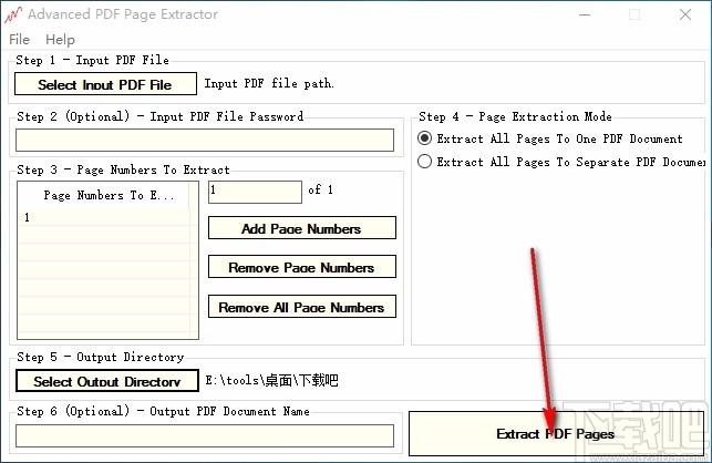 Advanced PDF Page Extractor(PDF页面提取软件)