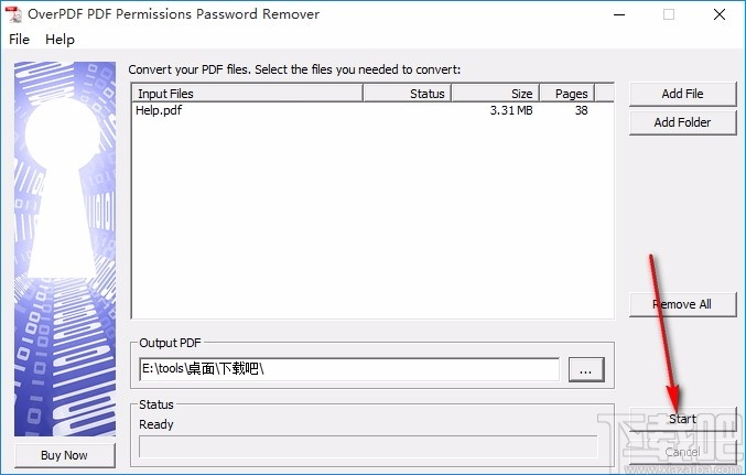 OverPDF PDF Permissions Password Remover(PDF权限密码删除器)