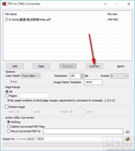 PDF to PNG Converter(PDF转PNG转换器)