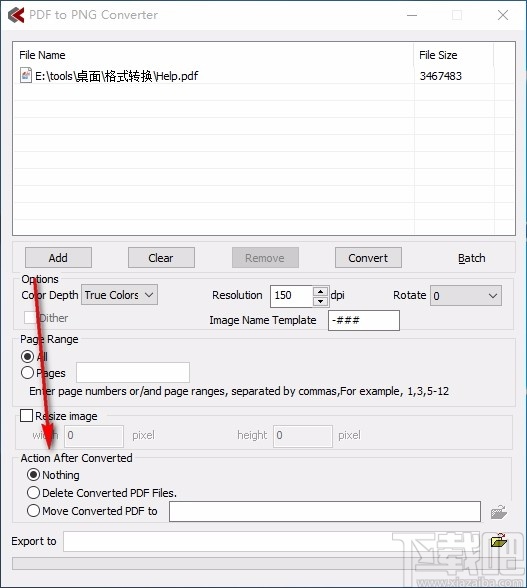 PDF to PNG Converter(PDF转PNG转换器)