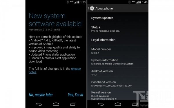 摩托罗拉开启Android 4.4.3升级序幕