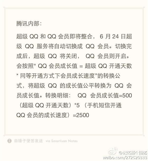 腾讯即将放弃“超级QQ”服务 将其整合到QQ会员