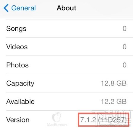 iOS 7.1.2更新将于6月27日开始推送