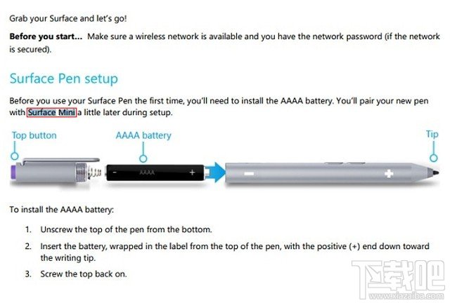 Surface Mini确实存在 微软用户指南泄密