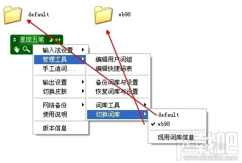 极点五笔输入法怎样切换98词库