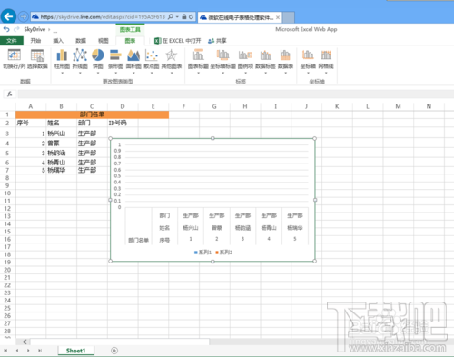 如何使用微软skydrive在线处理Excel电子表格