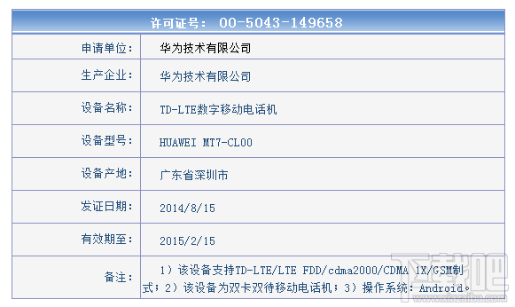 华为新旗舰Mate7三大版本齐发