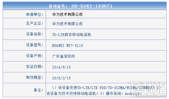 华为新旗舰Mate7三大版本齐发