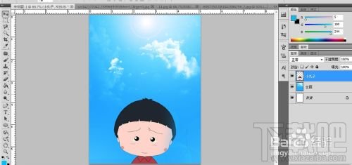 如何用Photoshop CC制作小丸子海报