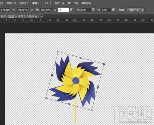 如何用Photoshop CC制作旋转的风车动画特效