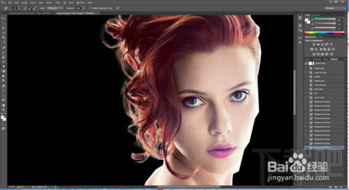 Photoshop CC如何打造惊艳的分散特效美女发型