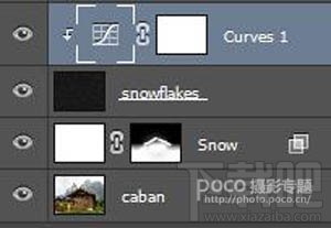 如何用Photoshop CC给风景图片加上冬季飘雪效果