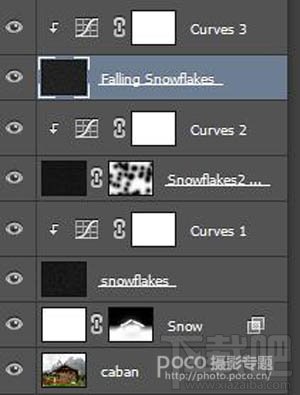 如何用Photoshop CC给风景图片加上冬季飘雪效果