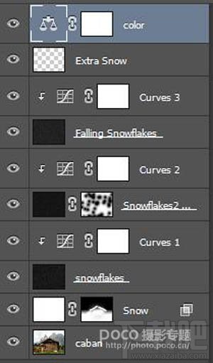 如何用Photoshop CC给风景图片加上冬季飘雪效果