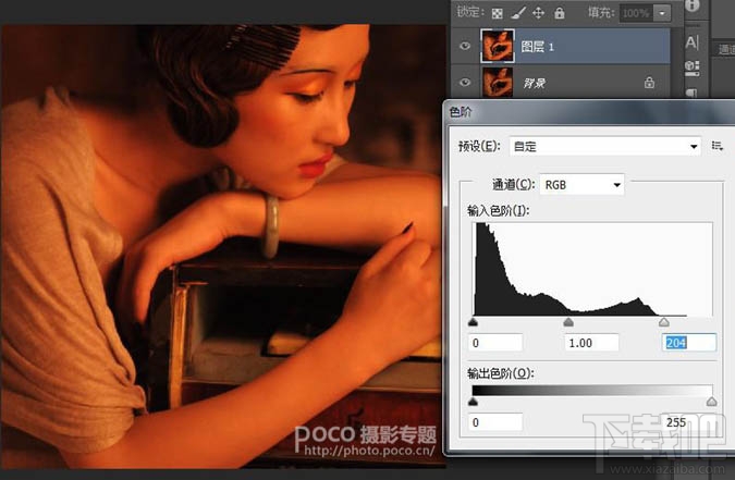 如何用Photoshop CC给室内人像转为柔美的暖色油画效果