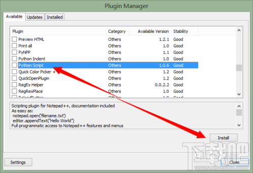 Notepad++如何安装Python插件？Notepad++插件怎么装？