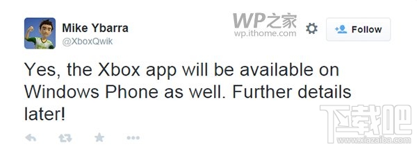 微软发言人：Win10手机也能玩Xbox One游戏