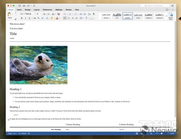 Office 2016 for Mac新预览版之Word体验