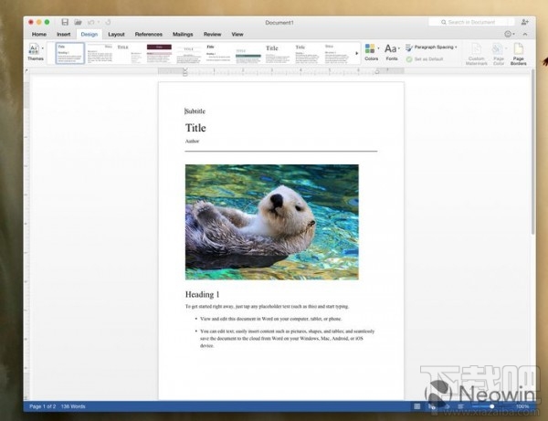 Office 2016 for Mac新预览版之Word体验