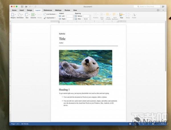 Office 2016 for Mac新预览版之Word体验