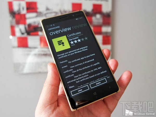 微软WP8.1新应用《证书》开放下载