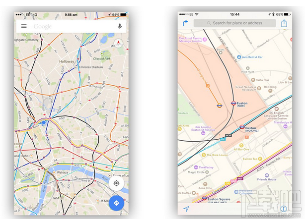 地图服务哪家更强？苹果地图 vs. 谷歌地图