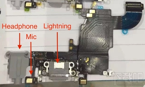 外媒曝光更多“iPhone 6s”组件照片：部分排线已融为一体 