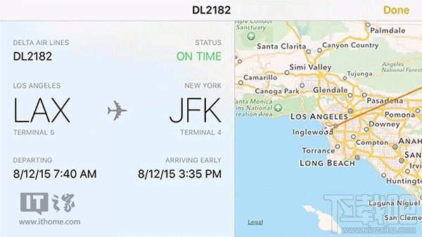 苹果为iOS9/OS X 10.11加入内置航班追踪功能 
